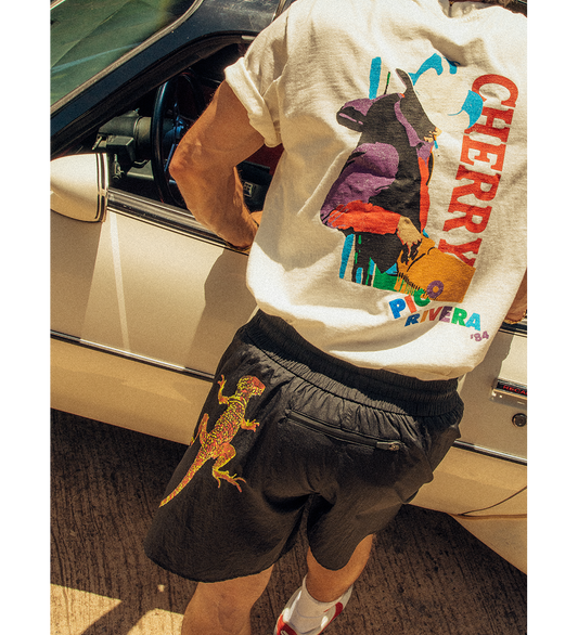 DESERT GECKO RUNNING SHORT BLACK