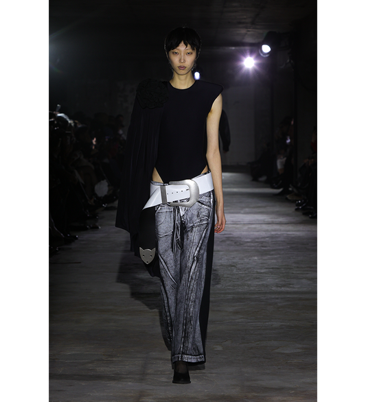 PAINTED WORKWEAR PANTS BLACK