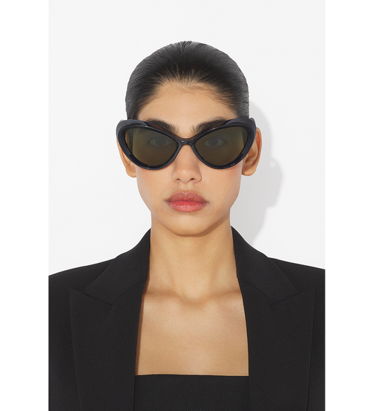 ACETATE SUNGLASSES PARISIAN CAT BLACK