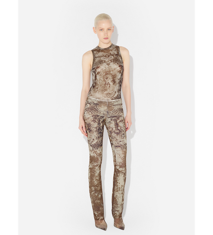 THE MEDAILLON TANK TOP LIGHT BEIGE/TAUPE THE MEDAILLON TANK TOP LIGHT BEIGE/TAUPE