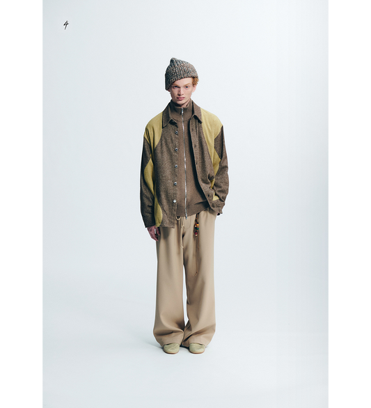 WIGGLE SHIRT JACKET BROWN