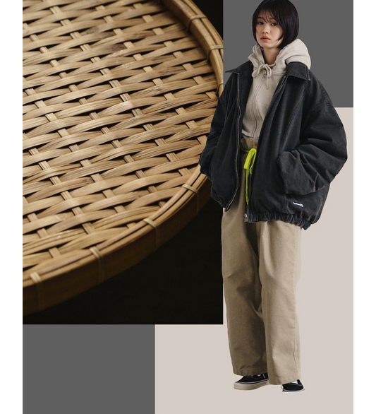 BIG WASHED JACKET CHARCOAL