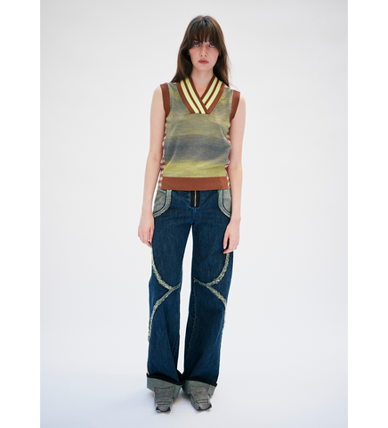 HOT KNIT VEST FIRE LIME & TERRA HOT KNIT VEST FIRE LIME & TERRA