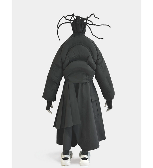 LAYERED SHORTS DARK GREY