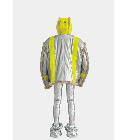 SHERLING FLIGHT JACKET SILVER SHERLING FLIGHT JACKET SILVER