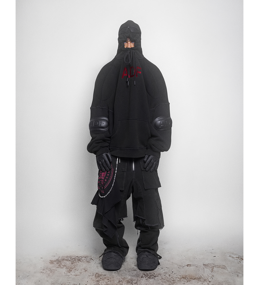 ADF PROTECTIVE HOODIE WASHED BLACK