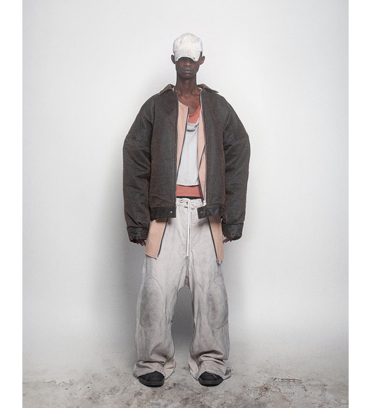 BIKER PANTS DIRTY WHITE