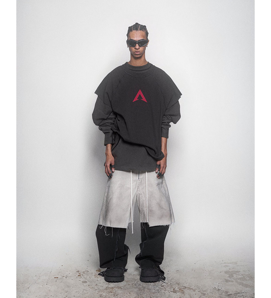 WAFFLE T-SHIRT GAME A WASHED CHARCOAL