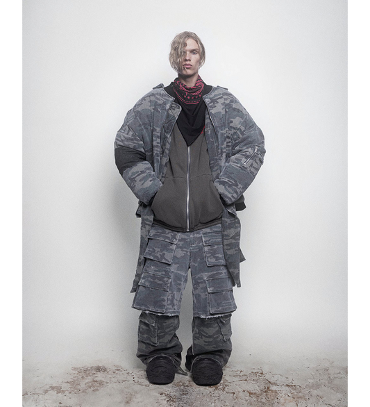 BOMBER JACKET WOODLAND CAMO