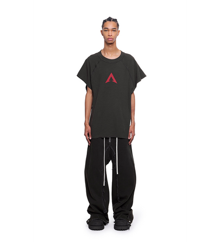 WAFFLE T-SHIRT GAME A WASHED CHARCOAL WAFFLE T-SHIRT GAME A WASHED CHARCOAL