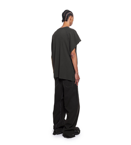 WAFFLE T-SHIRT GAME A WASHED CHARCOAL WAFFLE T-SHIRT GAME A WASHED CHARCOAL