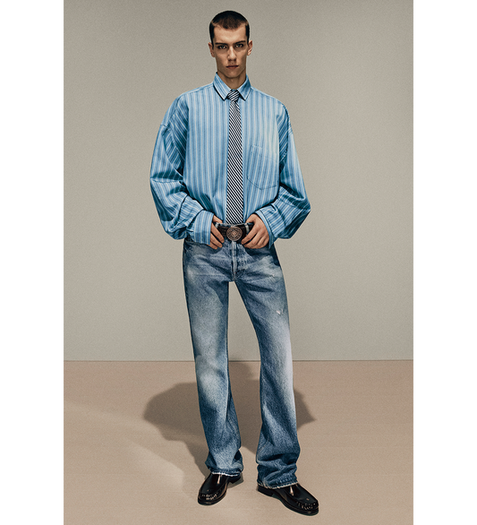 SOFFIA ROUND SHIRTING BLEND BLUE MULTI