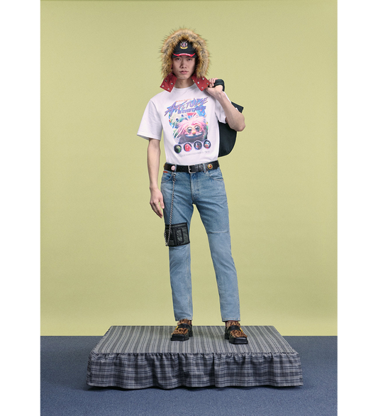 ATTITUDE PRINT CLASSIC T-SHIRT WHITE