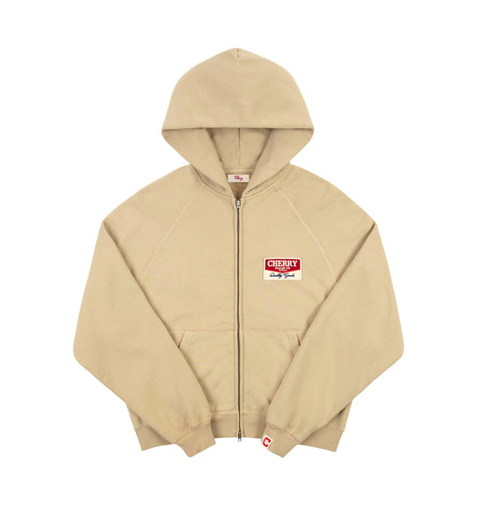 DESERT GECKO ZIP UP HOODIE SAND