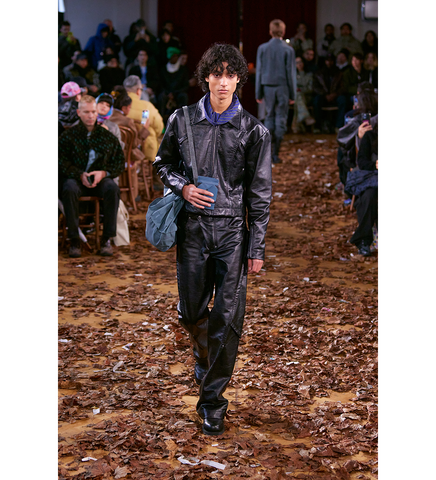 KRANER CROPPED LEATHER BLOUSON RAVEN BLACK KRANER CROPPED LEATHER BLOUSON RAVEN BLACK