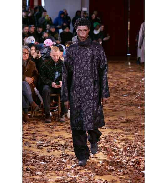 KORMOS MILITARY COAT GLITTER BLACK/NIGHT BLACK