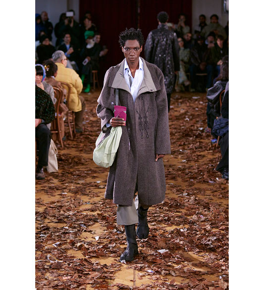 KORMOS MILITARY COAT WASHED BROWN/SLATE GREY