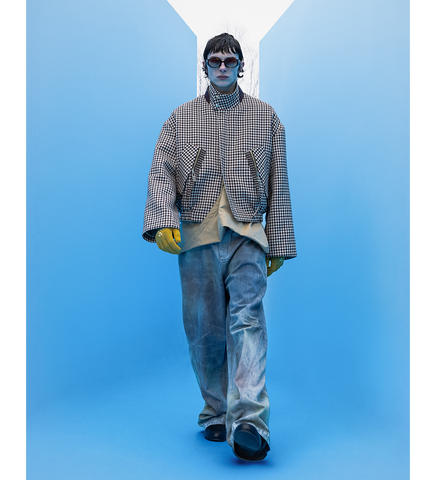 RUS TWIST COLLAR SHIRT PANCAKE KHAKI RUS TWIST COLLAR SHIRT PANCAKE KHAKI