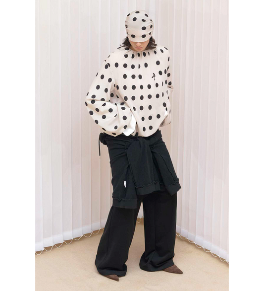 HYBRID HOODIE-SKIRT BLACK