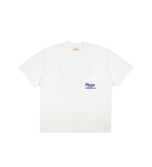 OFFSHORE BOXY POCKET T-SHIRT VINTAGE WHITE