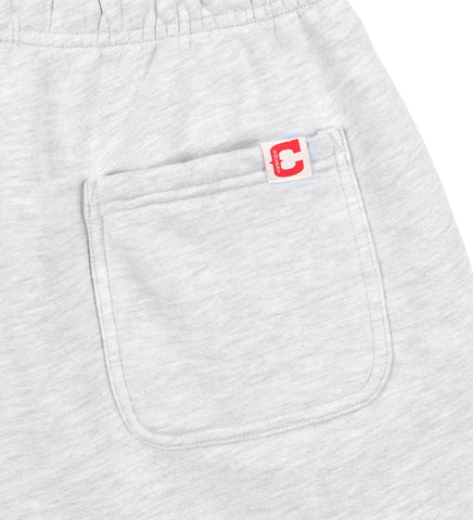 PATCHWORK SWEATSHORTS WHITE HEATHER PATCHWORK SWEATSHORTS WHITE HEATHER