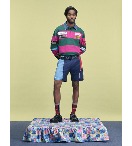 RUGBY POLO PURPLE/GREEN RUGBY POLO PURPLE/GREEN