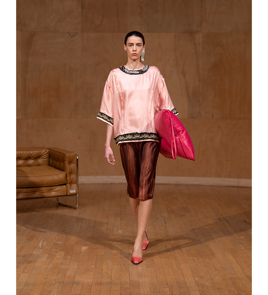 SISLEY SLIP SKIRT BROWN