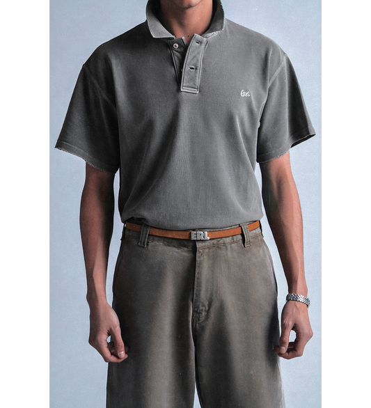 SKINNY LEATHER BELT TANNED