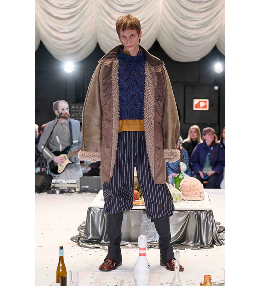 FLAT KNITTED CREWNECK FLAT NAVY