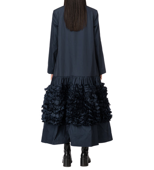 MOLLY GODDARD CELIA COAT NAVY