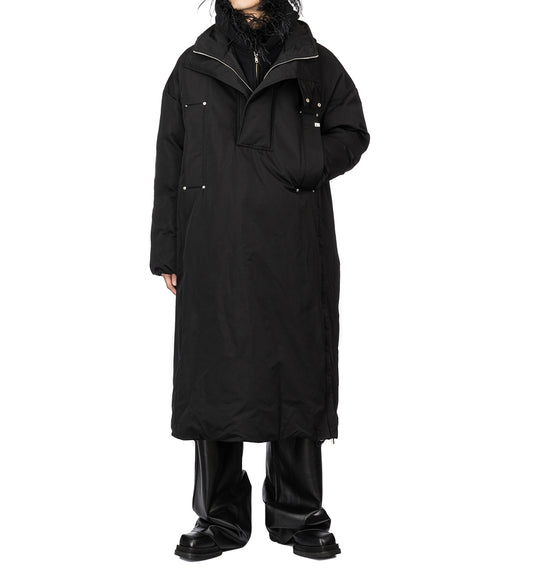 1017 ALYX 9SM NYLON PULLOVER PUFFER COAT BLACK