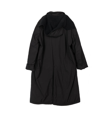 4SDESIGNS MORNING COAT W/HOOD BLACK 4SDESIGNS MORNING COAT W/HOOD BLACK