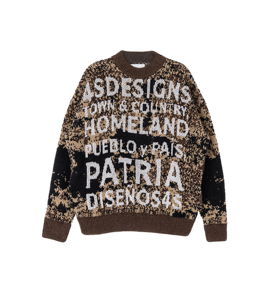 4SDESIGNS 4SD KNIT CREWNECK SWEATER BLACK