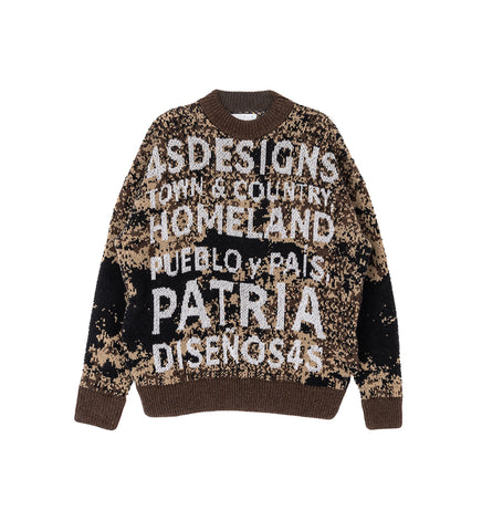 4SDESIGNS 4SD KNIT CREWNECK SWEATER BLACK 4SDESIGNS 4SD KNIT CREWNECK SWEATER BLACK