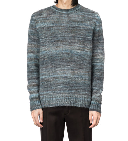 CMMN SWDN SIGGE MOHAIR WOOL BLEND SWEATER BLUE STRIPE CMMN SWDN SIGGE MOHAIR WOOL BLEND SWEATER BLUE STRIPE