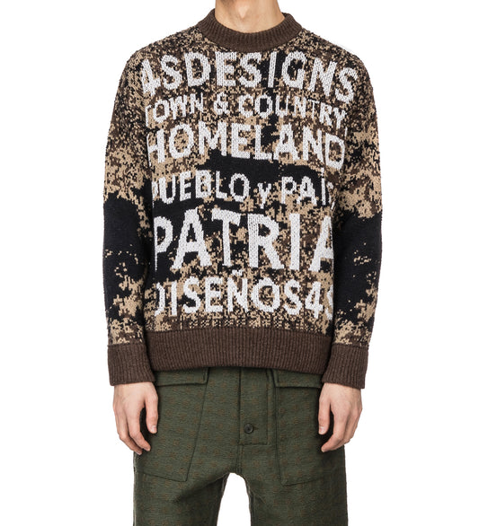 4SDESIGNS 4SD KNIT CREWNECK SWEATER BLACK