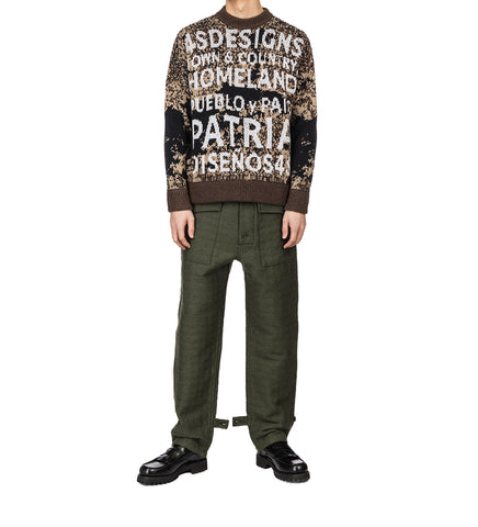 4SDESIGNS 4SD KNIT CREWNECK SWEATER BLACK 4SDESIGNS 4SD KNIT CREWNECK SWEATER BLACK