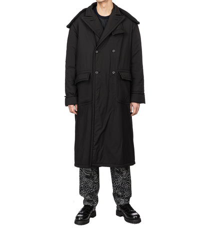 4SDESIGNS MORNING COAT W/HOOD BLACK 4SDESIGNS MORNING COAT W/HOOD BLACK