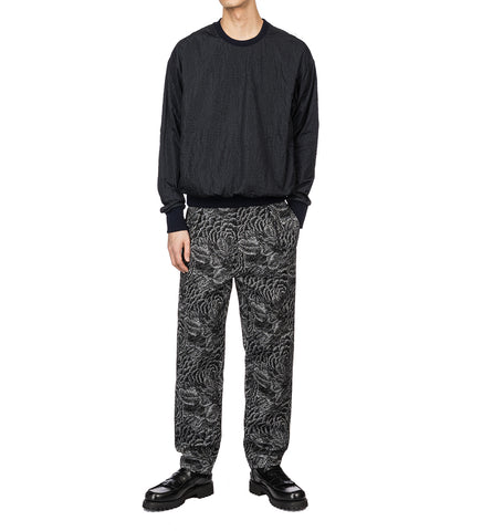 4SDESIGNS CREWNECK EMBOSSED CROC DARK NAVY 4SDESIGNS CREWNECK EMBOSSED CROC DARK NAVY