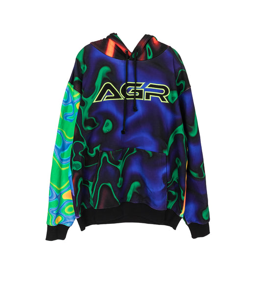 AGR WALL HOODY BLACK/MULTI