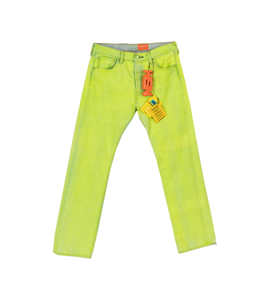 HIGH JEAN NEON GIALLO