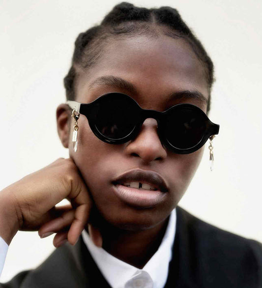 HUMA EYEWEAR CRYSTAL DROP EARRING