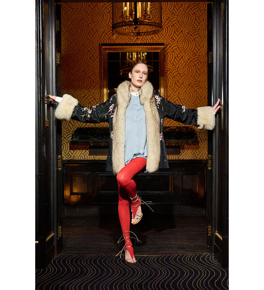 SKIRT THONG LEGGING RED