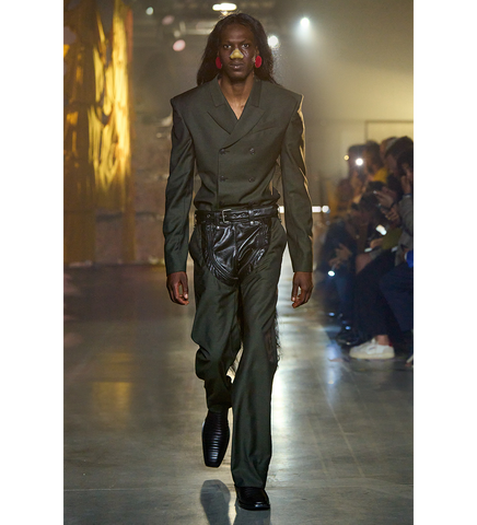ZIP CHAP TAILORED TROUSER GREEN