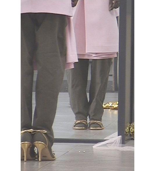 DOUBLE THIGH HIGH ARMY/GOLD