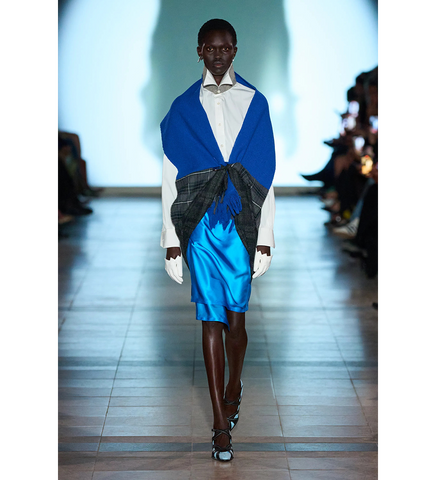ARRIS 3 LAYER SCARF BLUE