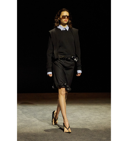 BELT BOW SKIRT BLACK