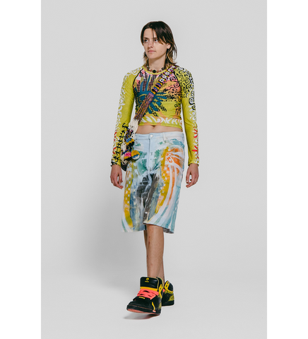 LONG SLEEVE RASH GUARD NEON SUNSET