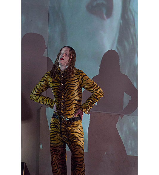 ZIP TROUSER BROWN TIGER