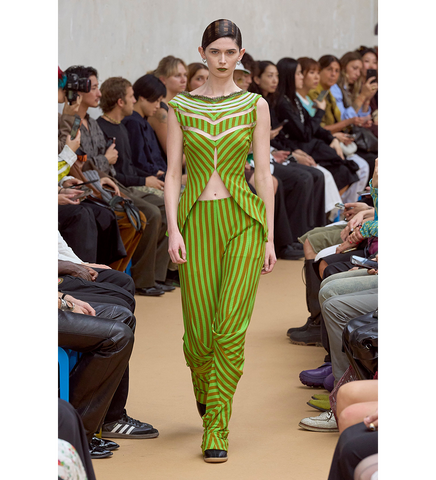 ORPHEUS TROUSER GREEN STRIPE